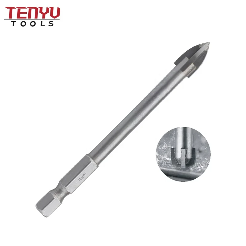 6 mm Best Type of Drill Bit Piece for Travertine Ceramic Tile and Concrete Floor Tiles Glass & Ceramic Drill Bits