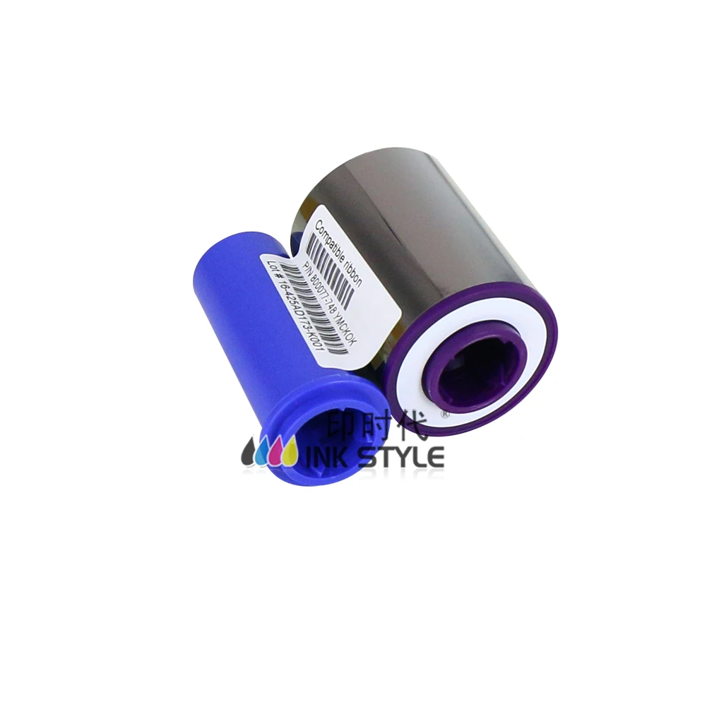 For Zebra ZXP Series 7 Card Printer 800077-748 YMCKOK Dual Side Color Ribbon - 250 Prints
