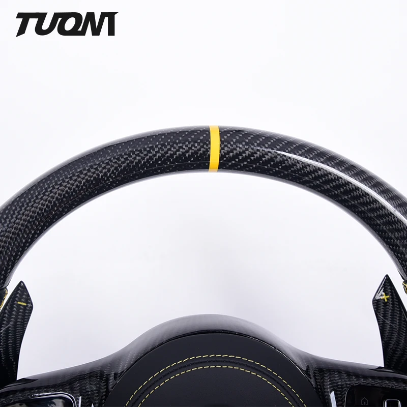 Carbon Fiber Car Steering Wheel For Mercedes Benz AMG A C E G S Class C43 A45 W205 W204 G55 G500 W212 W463 C63 S63 CLS63 E63