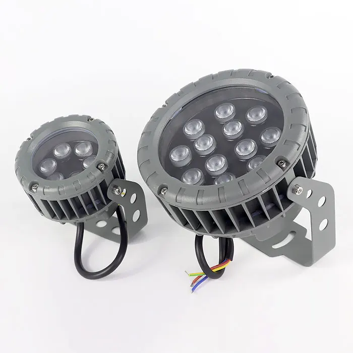 Уличный Rgb DMX Rgbw Ландшафтный прожектор 6 Вт 12 наружная фасадная лампа 36 круглые