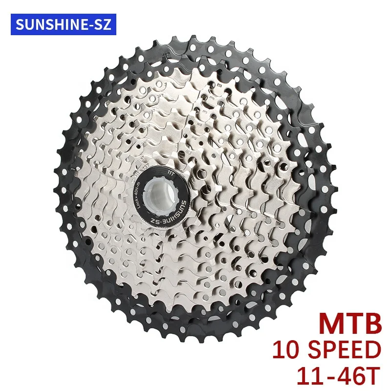 SUNSHINE-MB cassette sprocket bicycle 10S 11-46T bike sprocket mountain bicycle sprocket