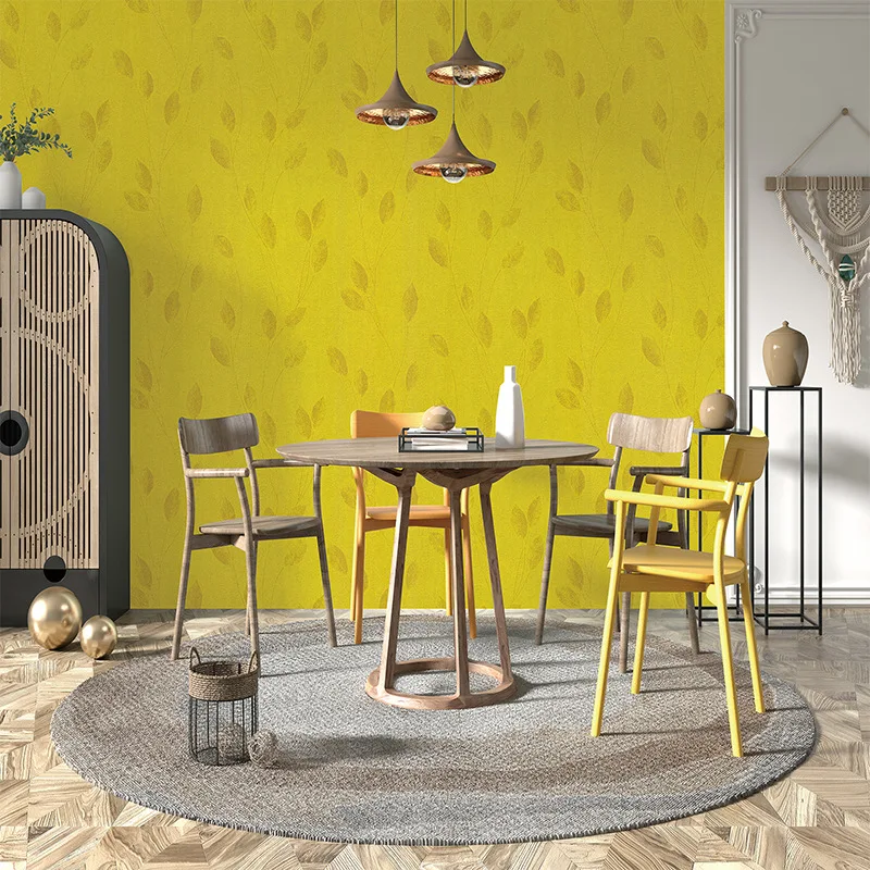 Seamless jacquard wall fabric  Neo-Chinese style high-end plain solid color bedroom living room background  wallpaper