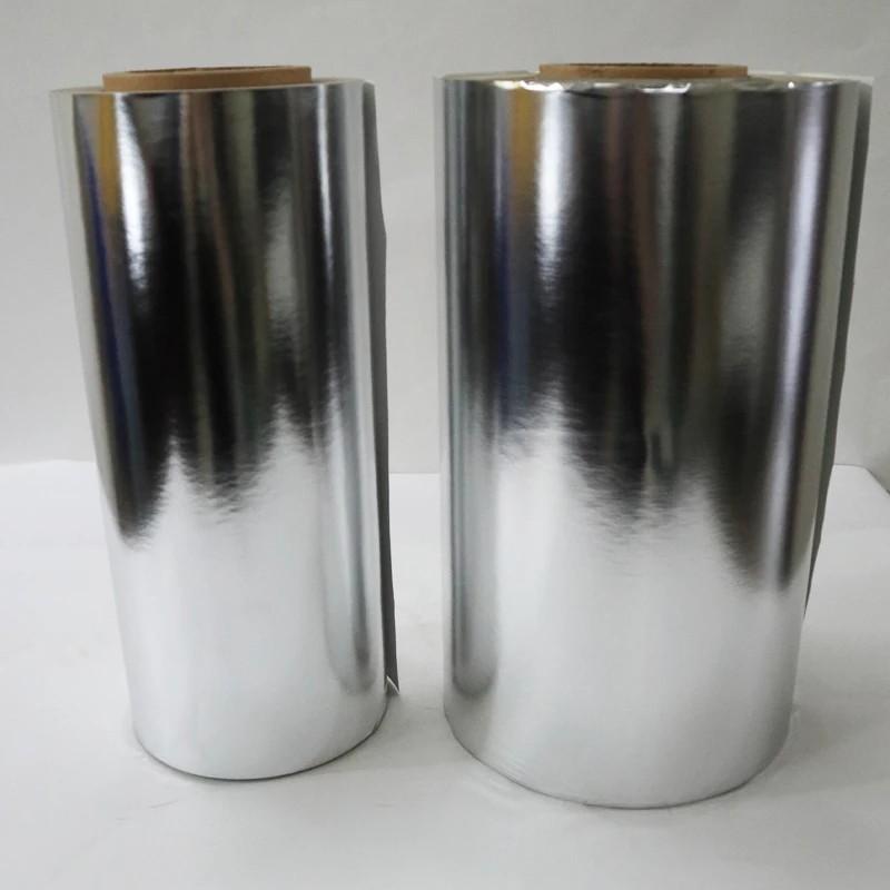 
aluminum -plated paper with PET 