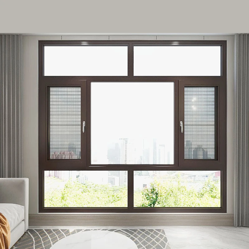 
aluminum double glaze casement window 