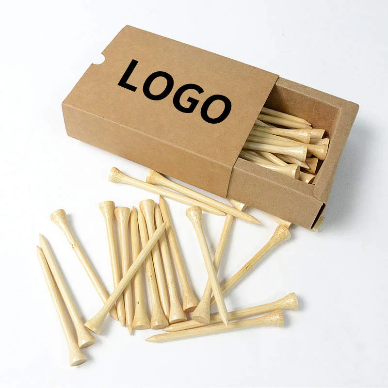 Factory Wholesale Custom Golf Tees with Custom Box High Quality 42mm 70mm 83mm Custom Golf Tee Strong Tee Golf Ball Holder