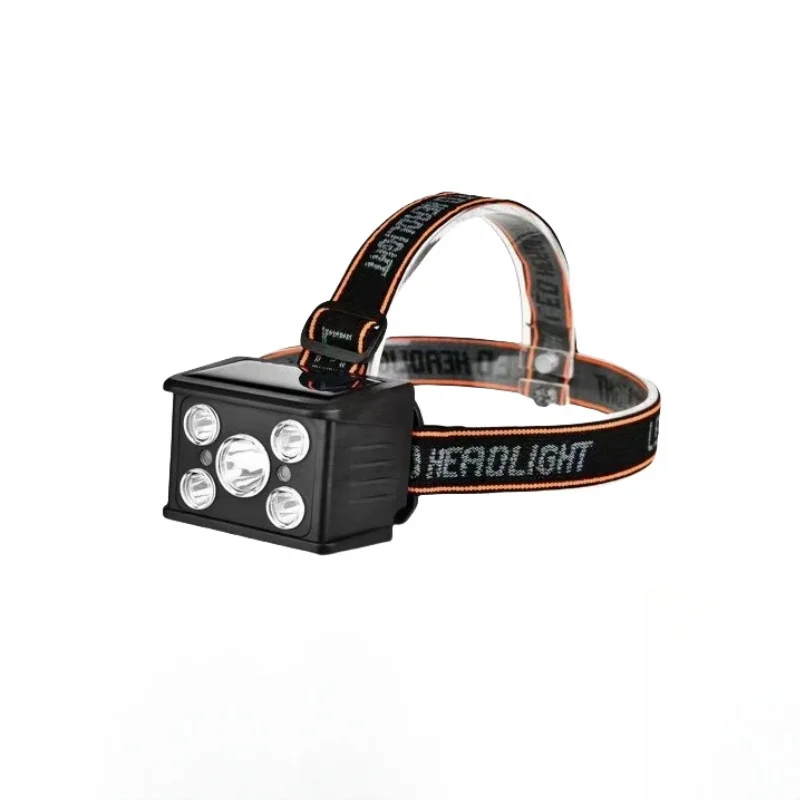 5 LED Headlamp Rechargeable 4 Modes Waterproof Headlight 1000 Lumens Head Torch Outdoor Riding Head Light