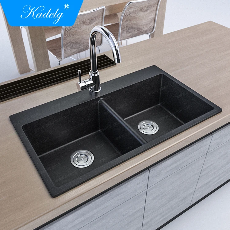 31 inch luxury heat resistant granite undermount double kitchen