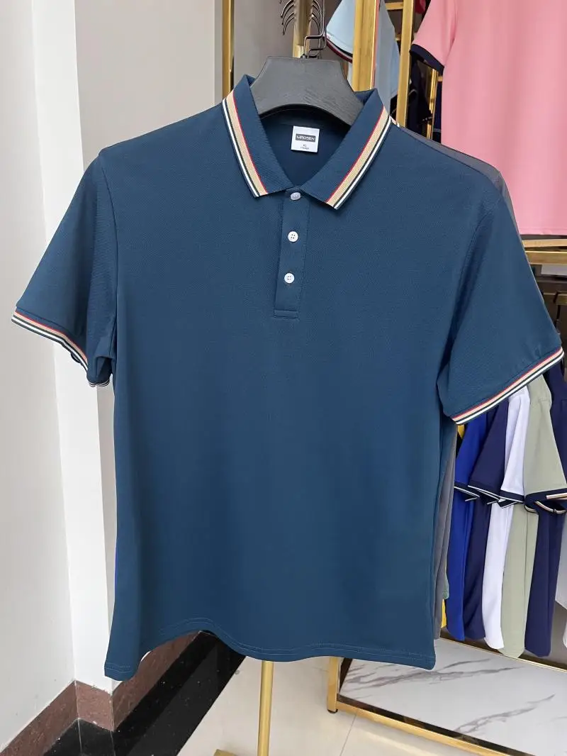 High Quality Elastic fiber polyester spandex POLO tshirt business Uniform POLO custom polo shirts with embroidery logo