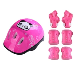 Full Set Children Skating Safety Helmet Protection Shin Knee Pads Guards
