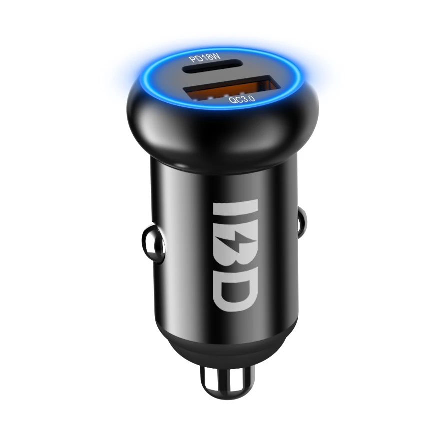  Зарядное устройство Usb Dc для мобильного телефона белое автомобильное зарядное Qc 3 0 12 В 24 с двумя Usb-портами 36 Вт