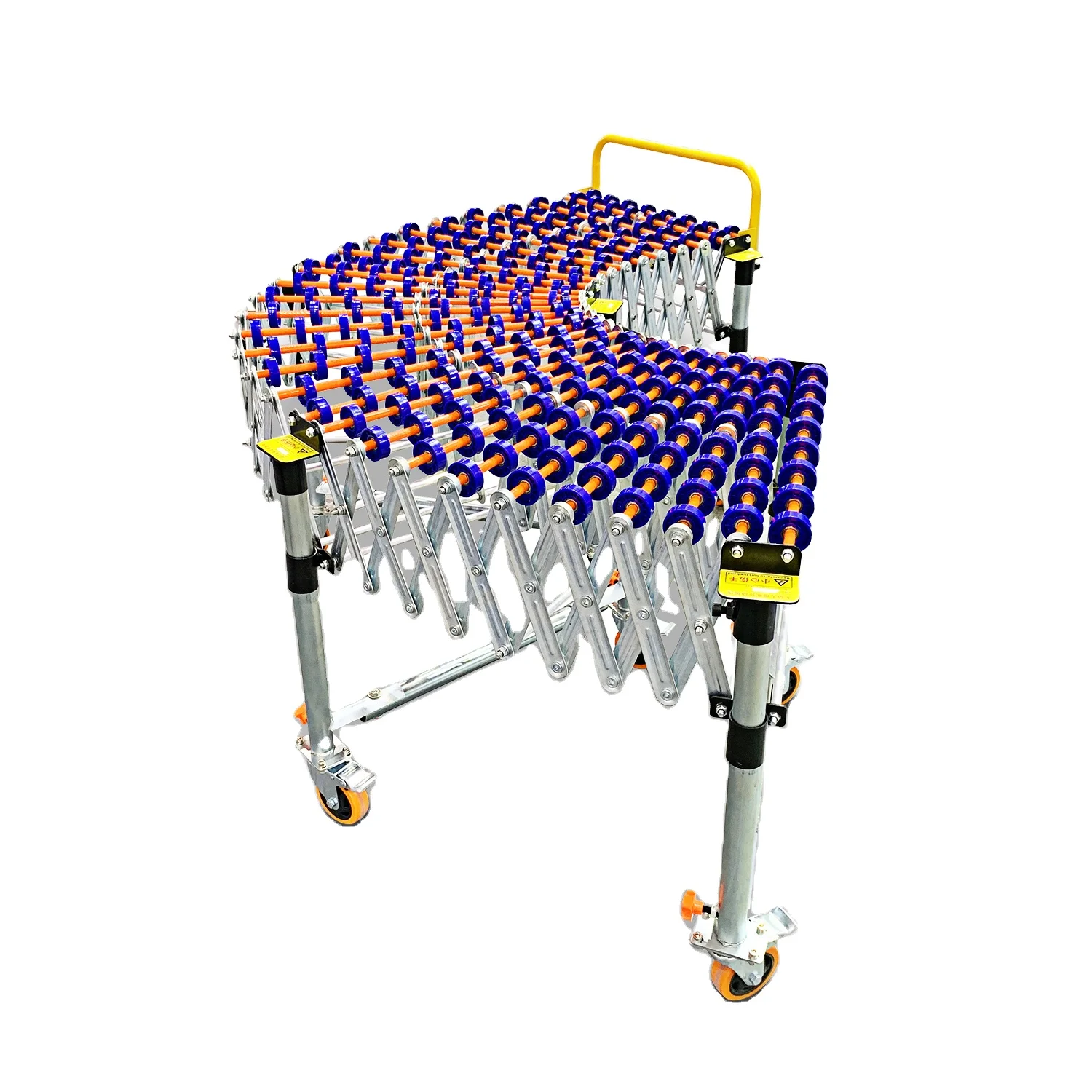 Gravity conveyor without power unloading box carton with height adjustment durable skate wheels flexible conveyors