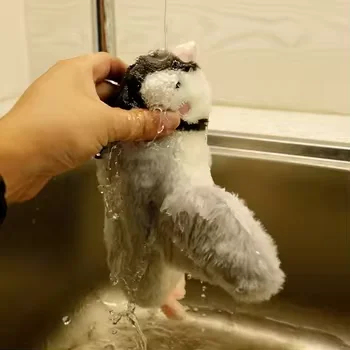 Tap Activate Pet Interactive Movement Toys Soft OEM Plush Cover Type-C Recharge Flapping Bird for Cat Interactive Cat Toy