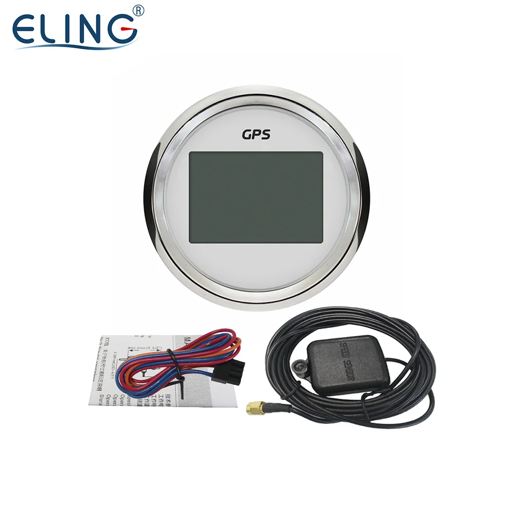 Цифровой GPS-Спидометр 55 мм с трипметром, одометром, одометром, спидометром, вольтметром, индикатором скорости с подсветкой