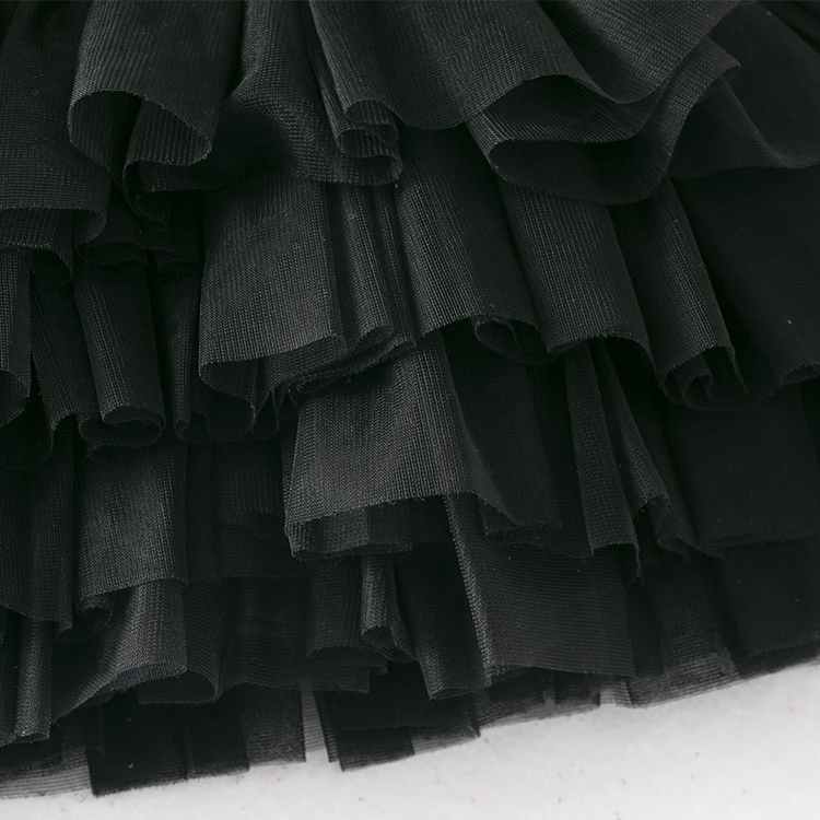 Baby girls tutu skirt black bow tulle buttocks wrapped pants uerskirt pettiskirt children clothing 4-layered tulle fluffy skirt