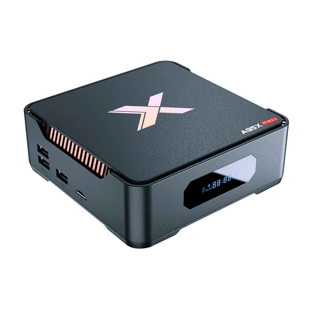 A95X MAX2 Quad Core Amlogic S905X3 Android 9.0 Wifi Internet Set Top TV Box Built-in Chromecast Netflix Youtube