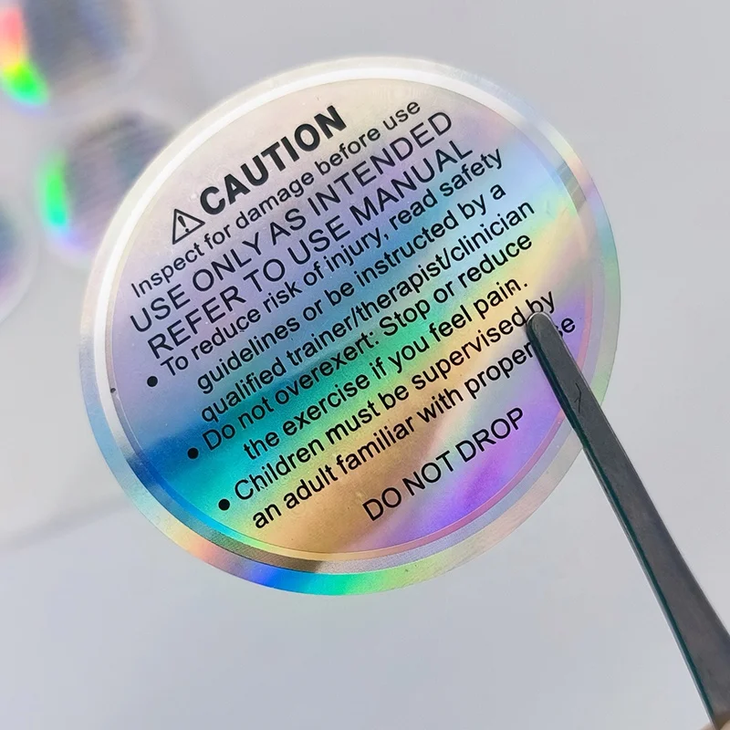 High Quality Crystal Code Paper A3 For Clothing Custom Security Clear Holographic Film Silver Hologram Sticker Printing