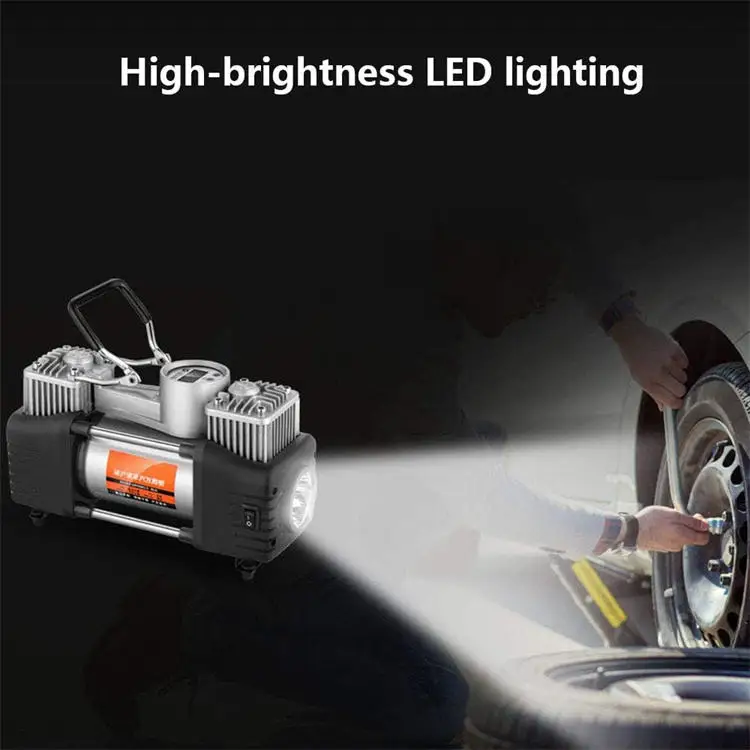 Customized Small Size High Power Tire 12v Vehicle-Mounted Portable Tire Inflator Car Pump Air Compressor