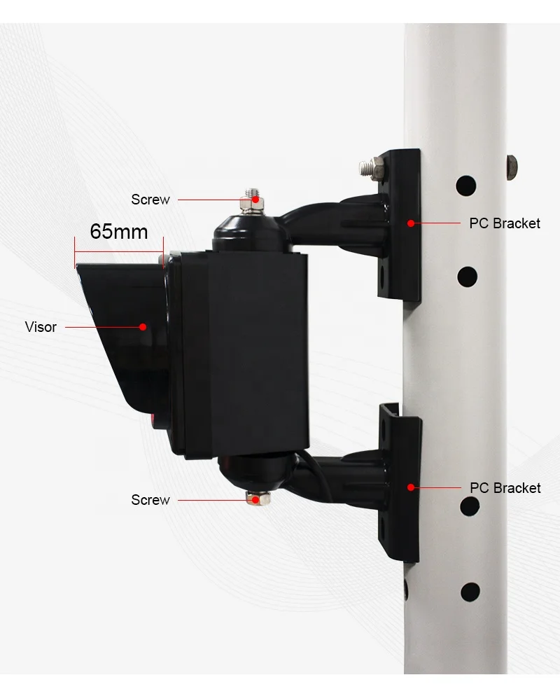 Mini 100mm  red stop led signal lights for road safety