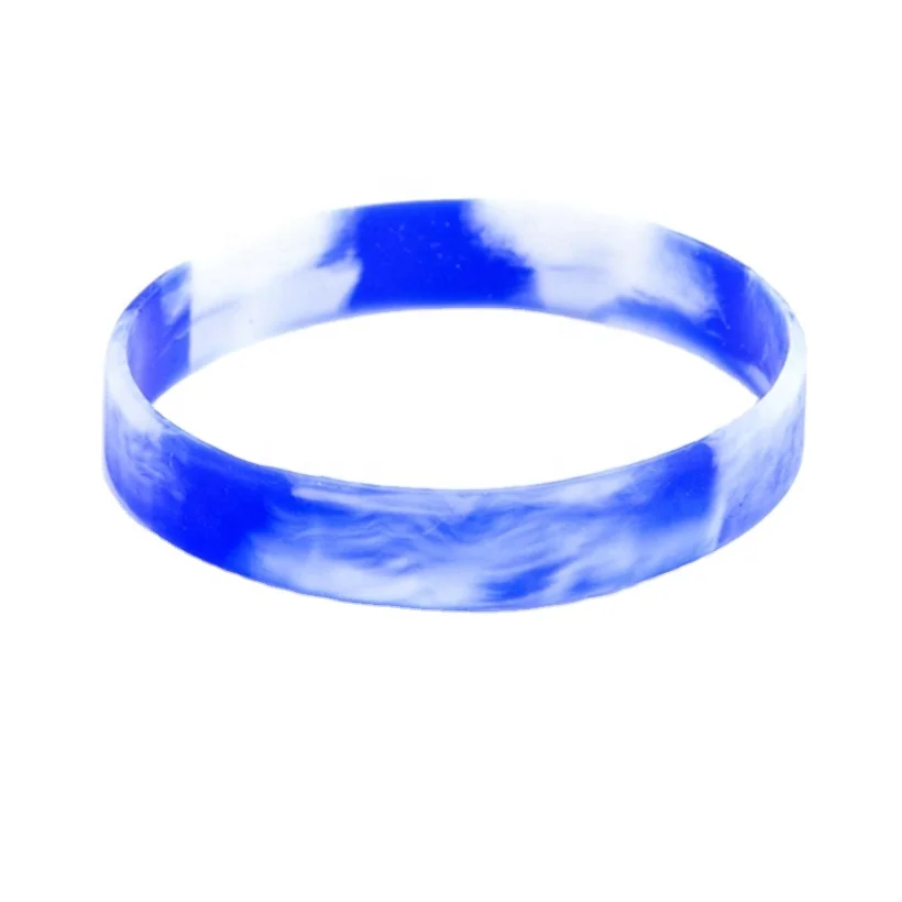 custom rainbow silicone wristband swirl segmented colors appple watch strap wristband