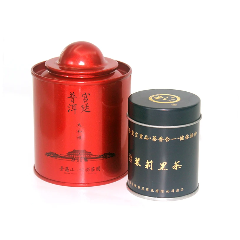Изготовленный на заказ Роскошный металлический контейнер для хранения чая