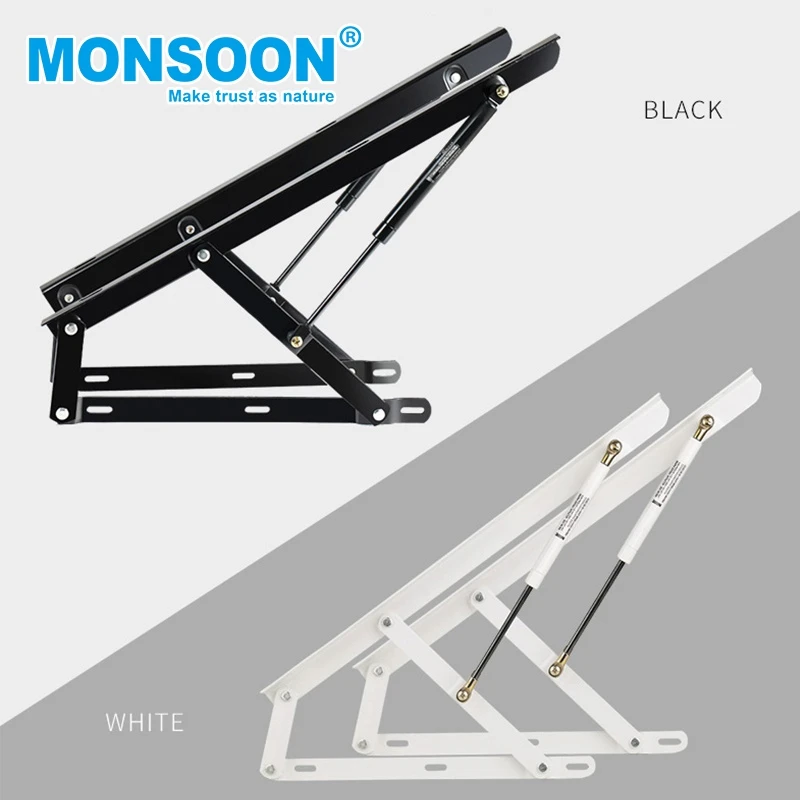 heavy pneumatic hydraulic bed gas lift spring Space Saving bed gas lift hinge 300N-1200N Folding hydraulic bed lift mechanism
