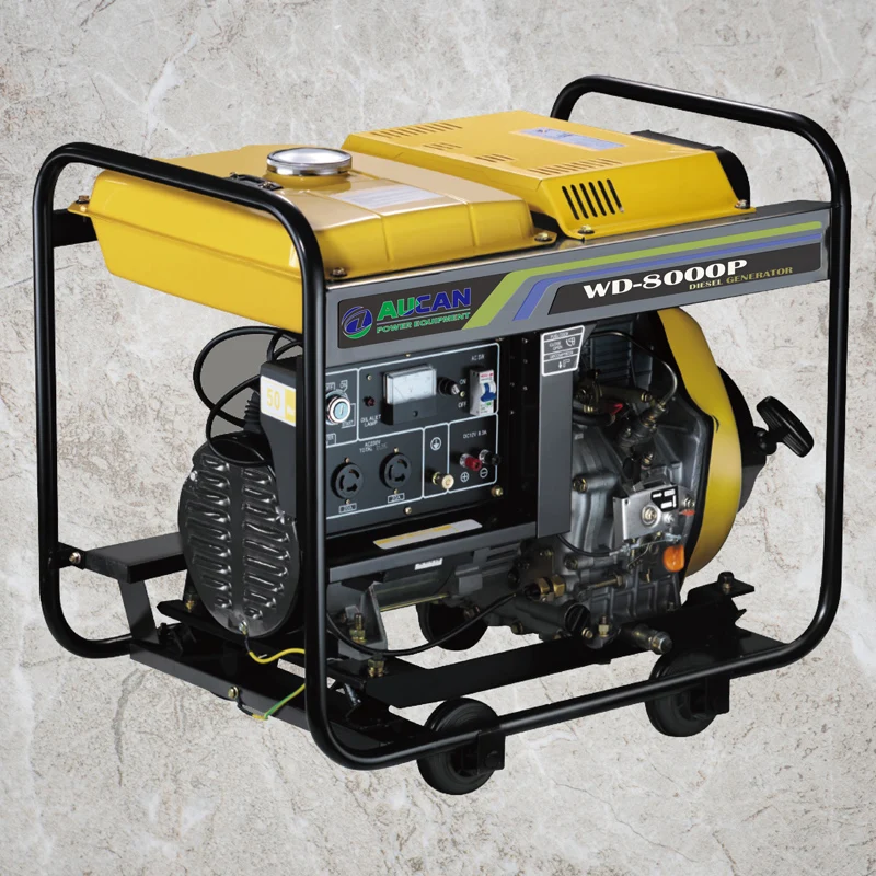 9kva New design! Low fuel consumption open type whole house portable diesel generators for home use
