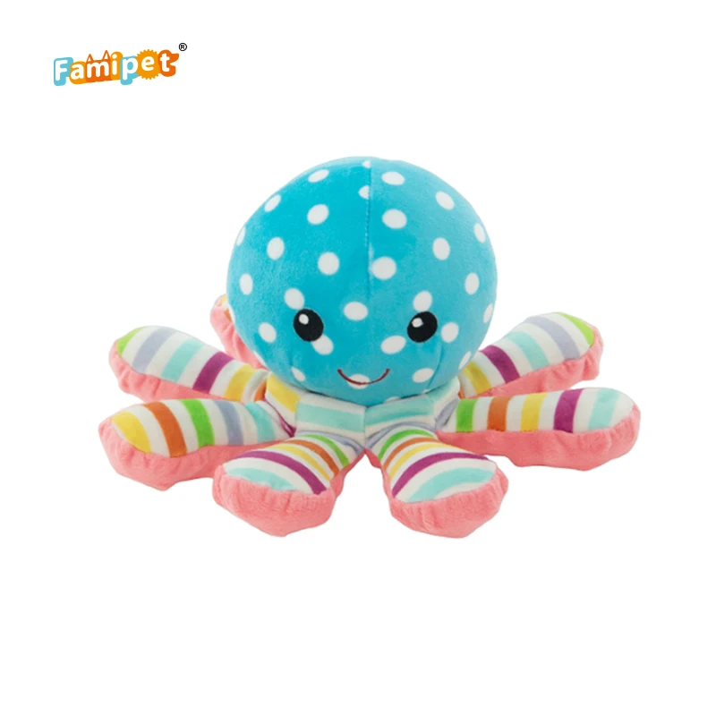 Famipet Manufacturer Wholesale Custom New Octopus Design Cute Soft Stuffed Animal Toy Kids Plush Toy