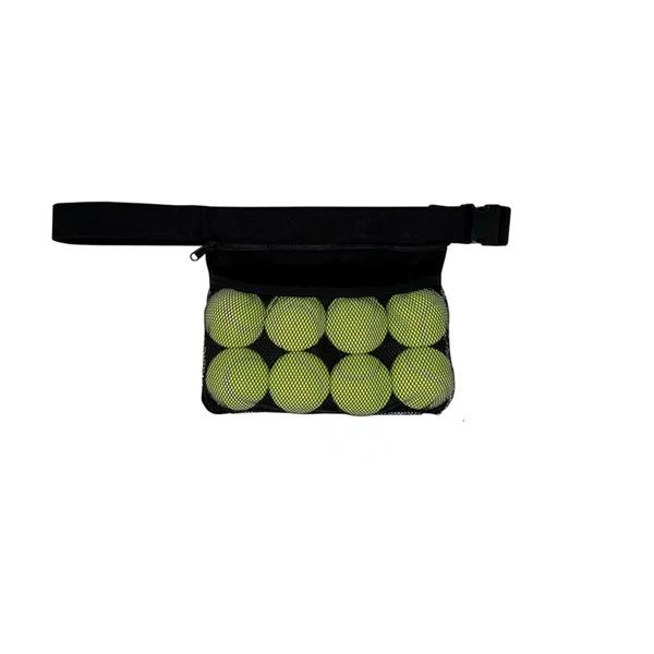 Portable Convenient Sports Storage Fanny Pack Outdoor Waist Pouch For 8 Balls Large Tennis Ball Holder Bag