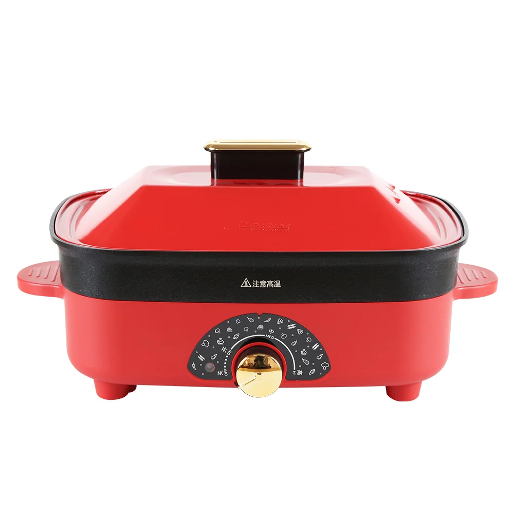 Lucky Red 5.5L Multi-functional Cooking Pot Hot Pot BBQ Grill Pot