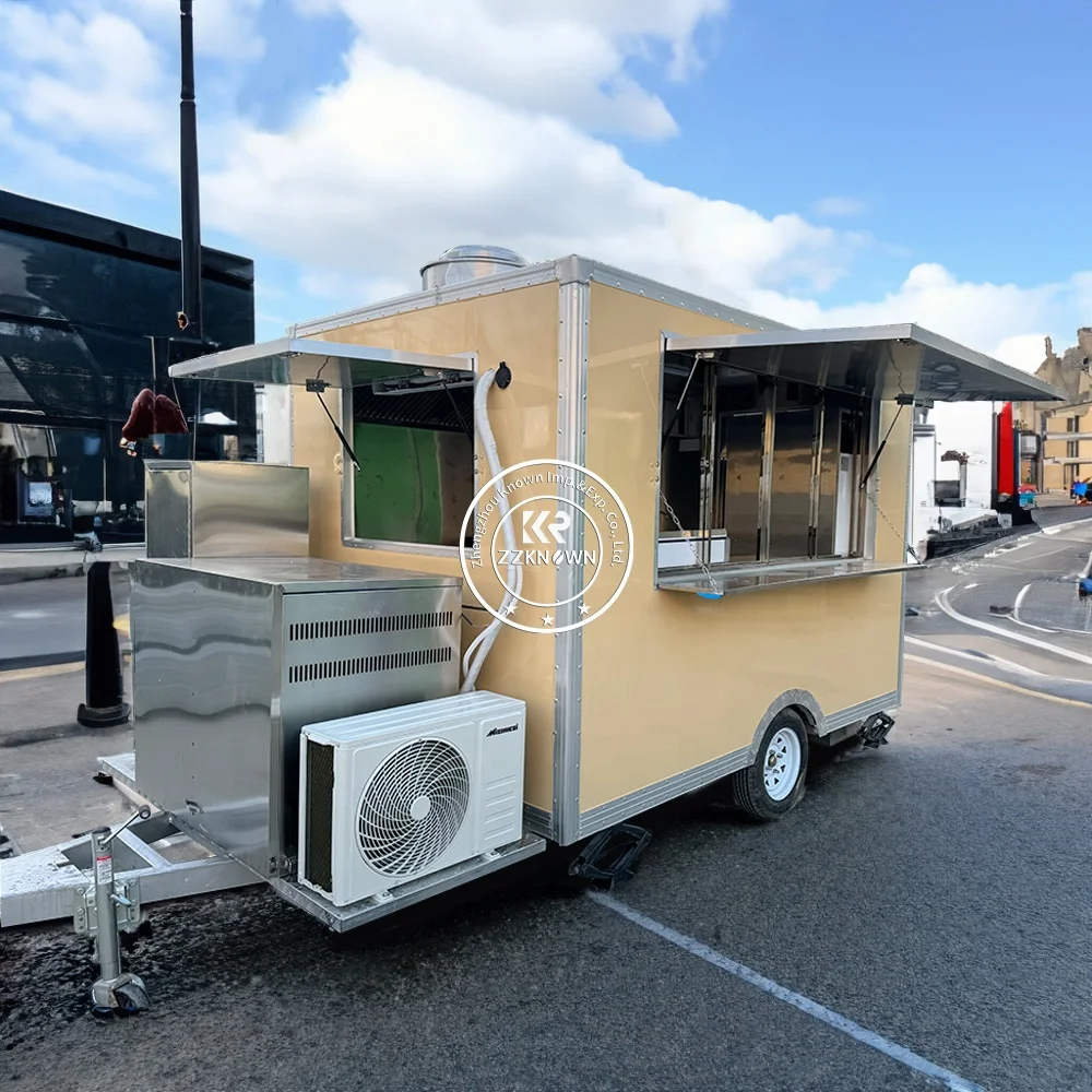 Custom Mobile Food Van Cart Concession Food Trailer with Fully Equipped Food Truck Trailer DOT Approved for Sale