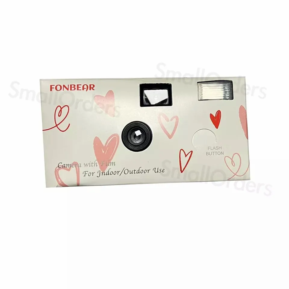 Настраиваемый логотип в стиле ретро, фотовспышка 35 мм, HD одноразовая пленочная камера одноразового использования, подарок на вечеринку и свадьбу