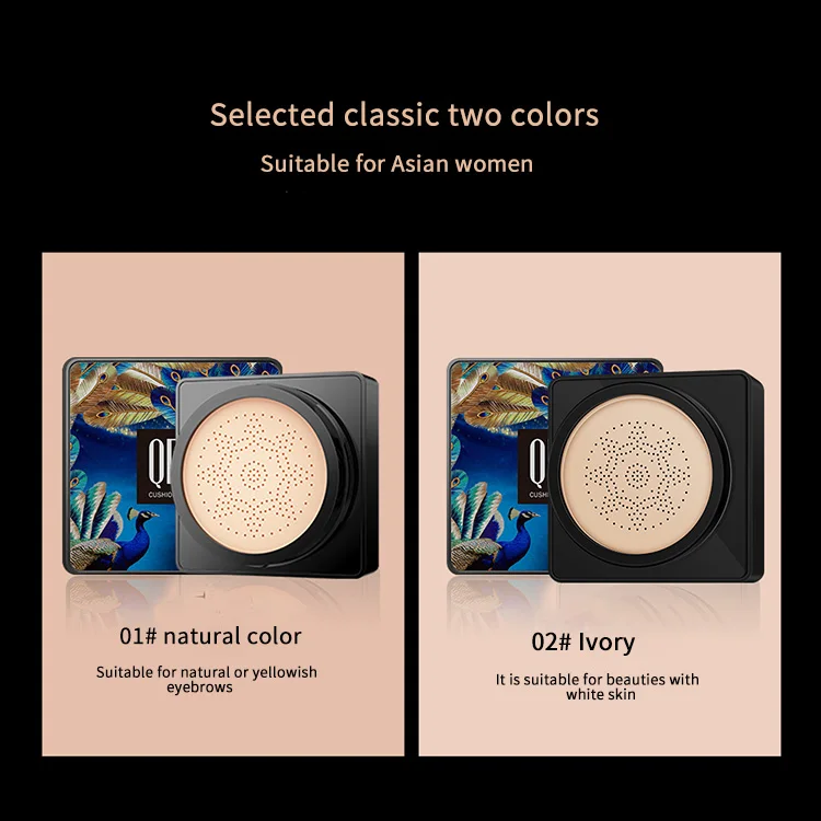 VEZE QDQ hot sell Brightening Concealer Whitening  Cream mushroom head air cushion bb cream