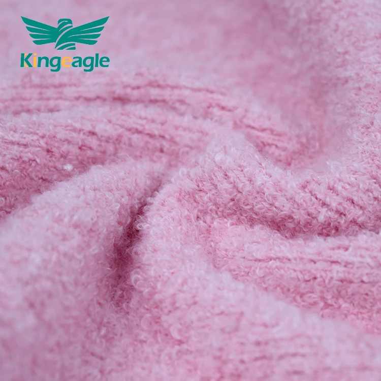 Kingeagle Hot Style Customized Polyester High Elastic 5%Spandex Fancy Loop Yarn for Clothing
