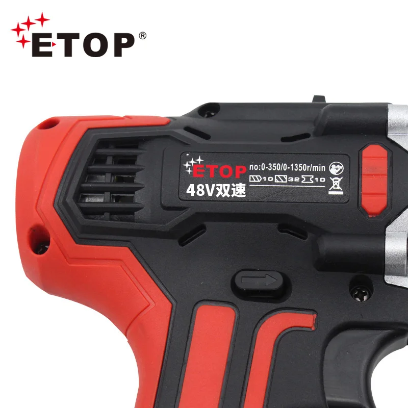 ETOP Factory direct 10mm Brushless Cordless Driver Drill with Variable Speed Control