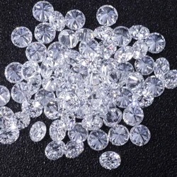 Factory Round Shape White Def G+ Vvs Vs Si Clarity 1.1mm-2.7mm Small Size Hpht Real Loose Lab Grown Diamonds For Jewelry Making
