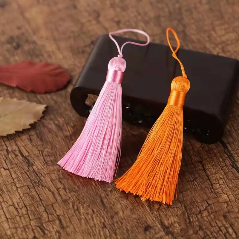 Fashion accessories wholesale factory 100% polyester tassel fringe tassel for  gift packing jewelry making