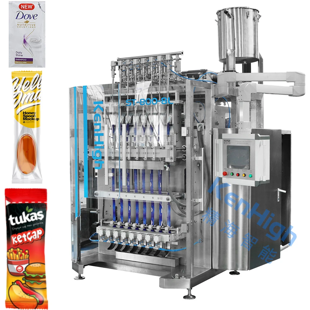 2-20g VFFS Automatic Stickpack Mayonaise Hollandaise Sauce Liquid Sachet Packing Machine