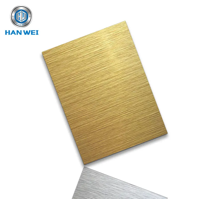 Golden/Silver/Copper Brushed Aluminum Metal Plate Signs Sublimation  Blanks Sheets