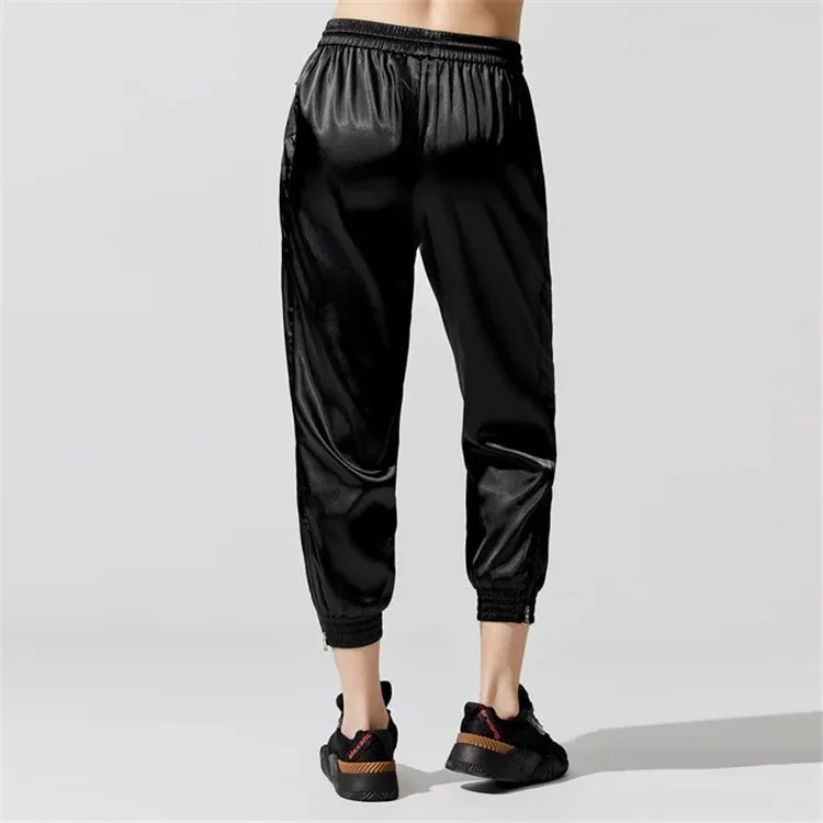 Factory Main Product Custom Fashion Comfortable Ladies Satin Sportswear Jogger Pants