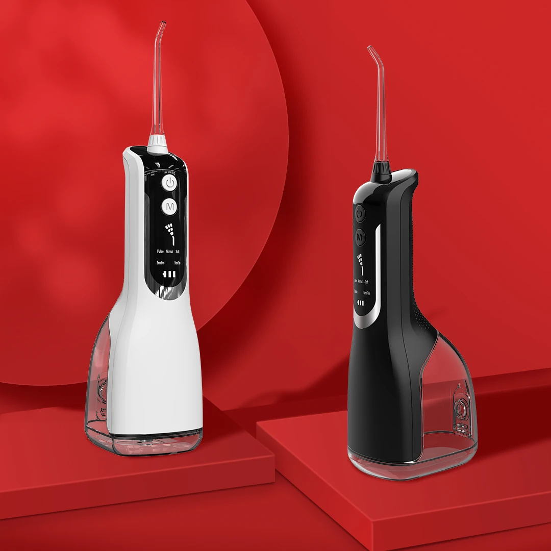 IPX7 Waterproof Powerful Battery Electric Teeth Cleaner 180ml Dental Water Flosser
