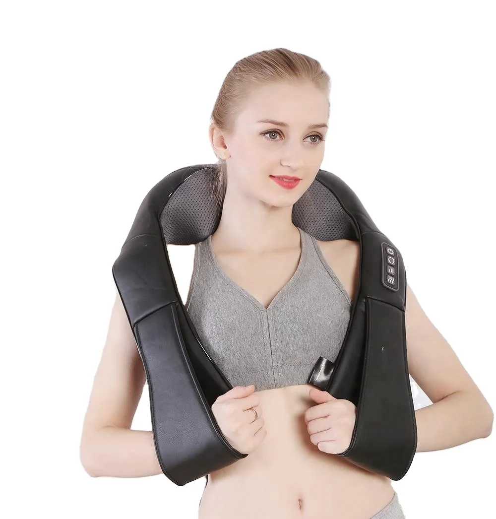 Best Selling Electric Heating Neck and Shoulder Massager with Infrared Physiotherapy Muscle Pain Relief Massage Belt Machine
