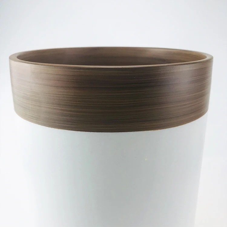 High quality resin flower planter pot mold, decorative white color face vase flower vase planters for living room