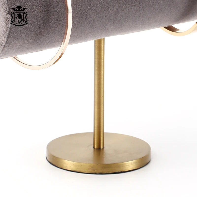 Velvet Covered Bracelet Bangle Watch Display Stand Jewelry Display Rack Holder Organizer T-Bar Countertop Window Show