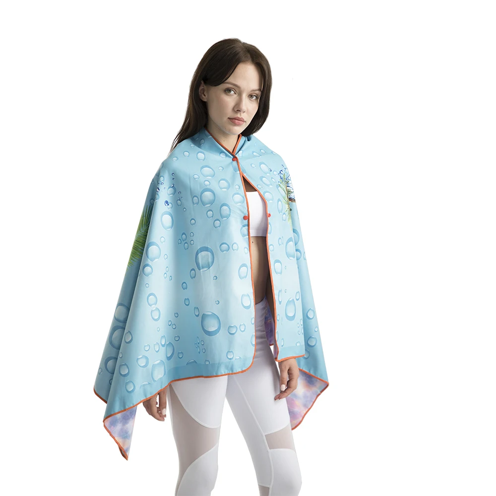 Women Sexy Bathrobe Fast Dry Wash Clothing Wrap Bath Towels Robe Beach Dress microfiber wearable towel