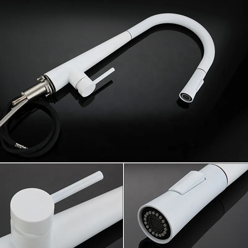 
White Black Touch Control Sensor Kitchen Faucets Singe Handle 360 Rotation Mixer Tap Smart Sensor Kitchen Mixer Faucet 