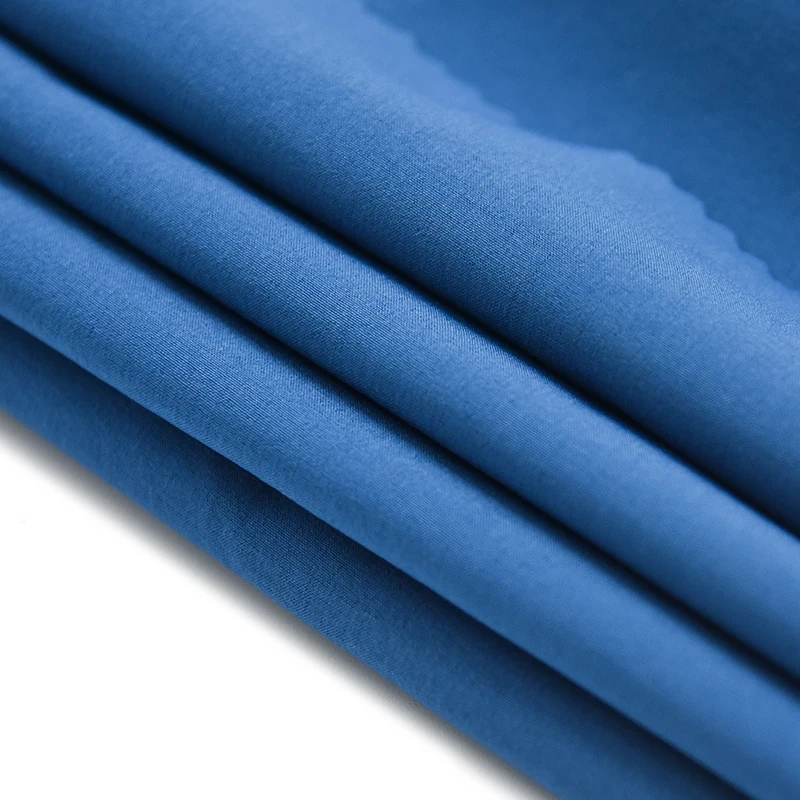 75DD+40D Polyester Spandex fabric ECO-Friendly four-side elasticity Recycle material for sport