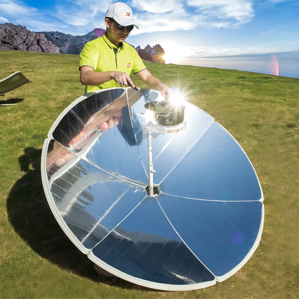 Mars Rock 1800W Panel Homage Reflective Go Sun Portable Parabol Rice Solar Power Stove Oven Parabolic Solar Cooker for Home