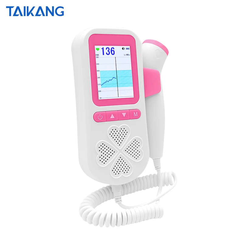  Color TFT Screen Display Ultrasound Pocket Doopler Fetal Heart Sound Monitor Hand Hold Pregnant