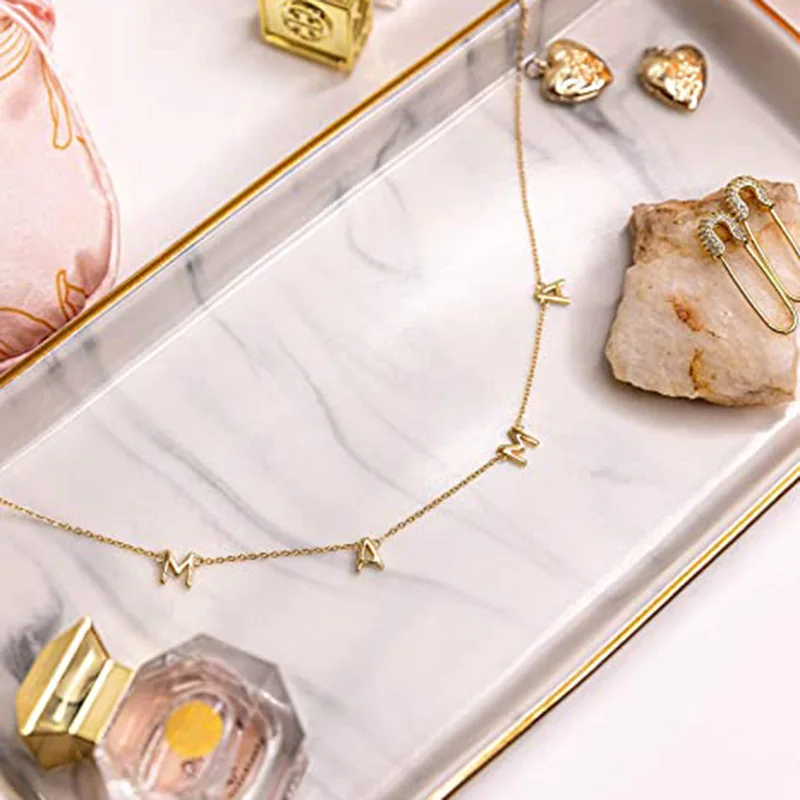 Letter Mama Necklace For Women Trendy Choker Gold Sliver Color Baby Mom Chain Charm Necklaces Female Jewelry