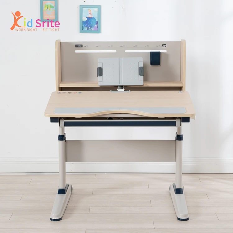 
Kid Srite Antique Wooden Study Table Adjustable Height Desk Bed Study Table 